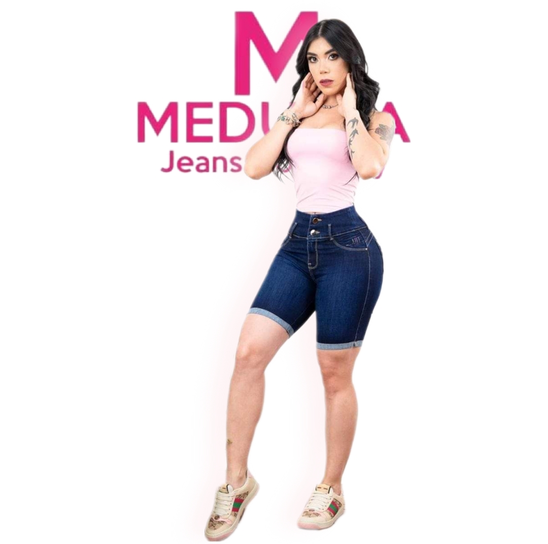 Bermuda jeans / Medussa Jeans / MC-1732 a solo $301.68Pesos MXN